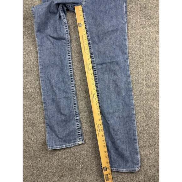 True Religion Jeans Womens 28 Blue Straight Leg Made USA Embroidered Pockets - Picture 5 of 9